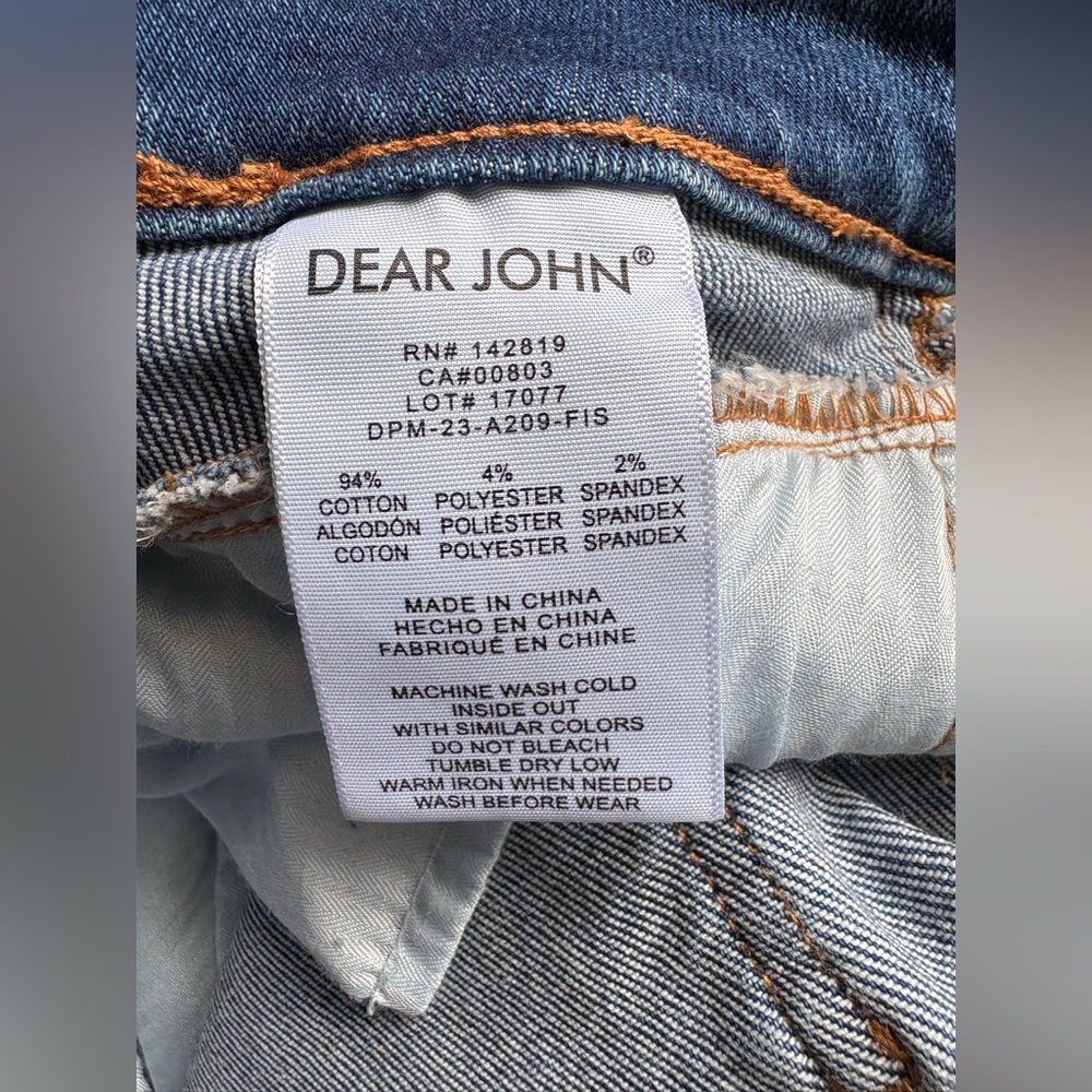 Dear John Yoke Front High Rise Stretch Ankle Jeans, Size 27, Everyday Classic - Picture 7 of 7